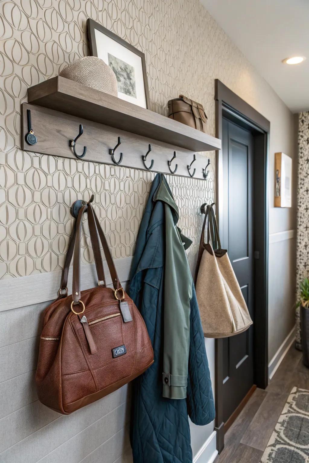 Hooks combine functionality with a fashionable look.