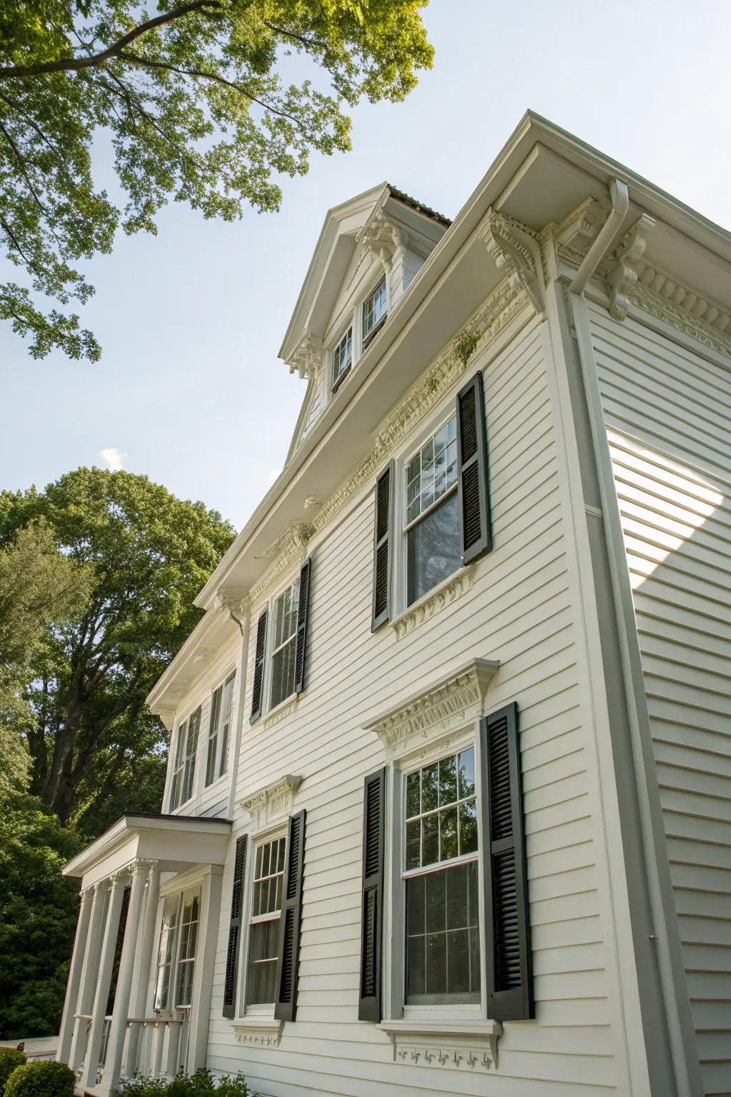 Dignified trims accentuate the architectural style beautifully.