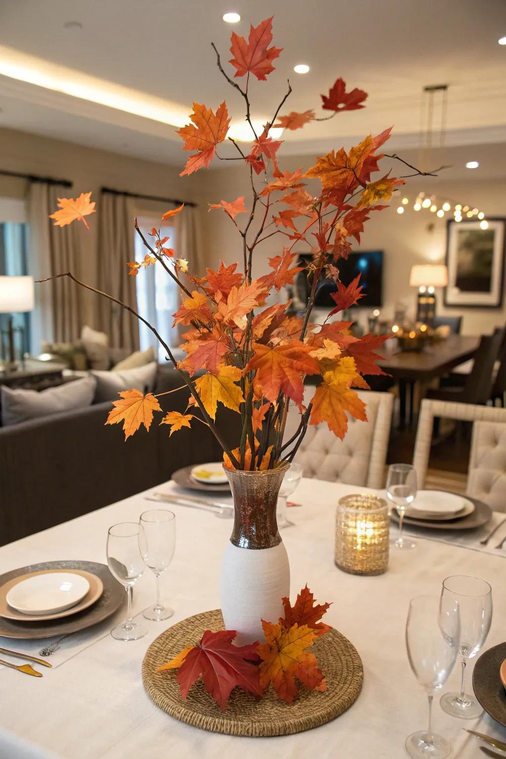 A unique vessel has the capacity to elevate your autumnal centerpiece.