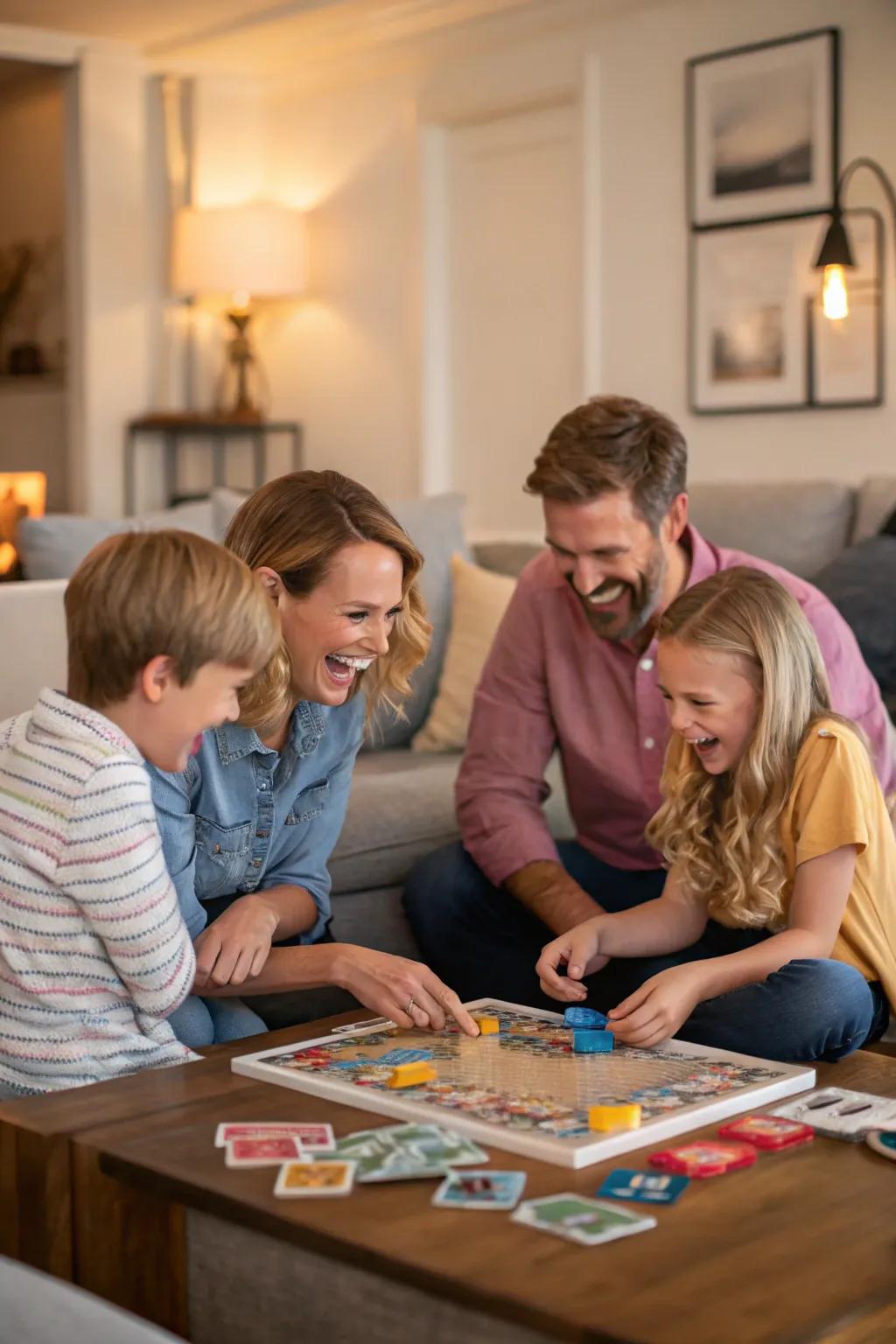 A fun-filled board game marathon uniting the family.