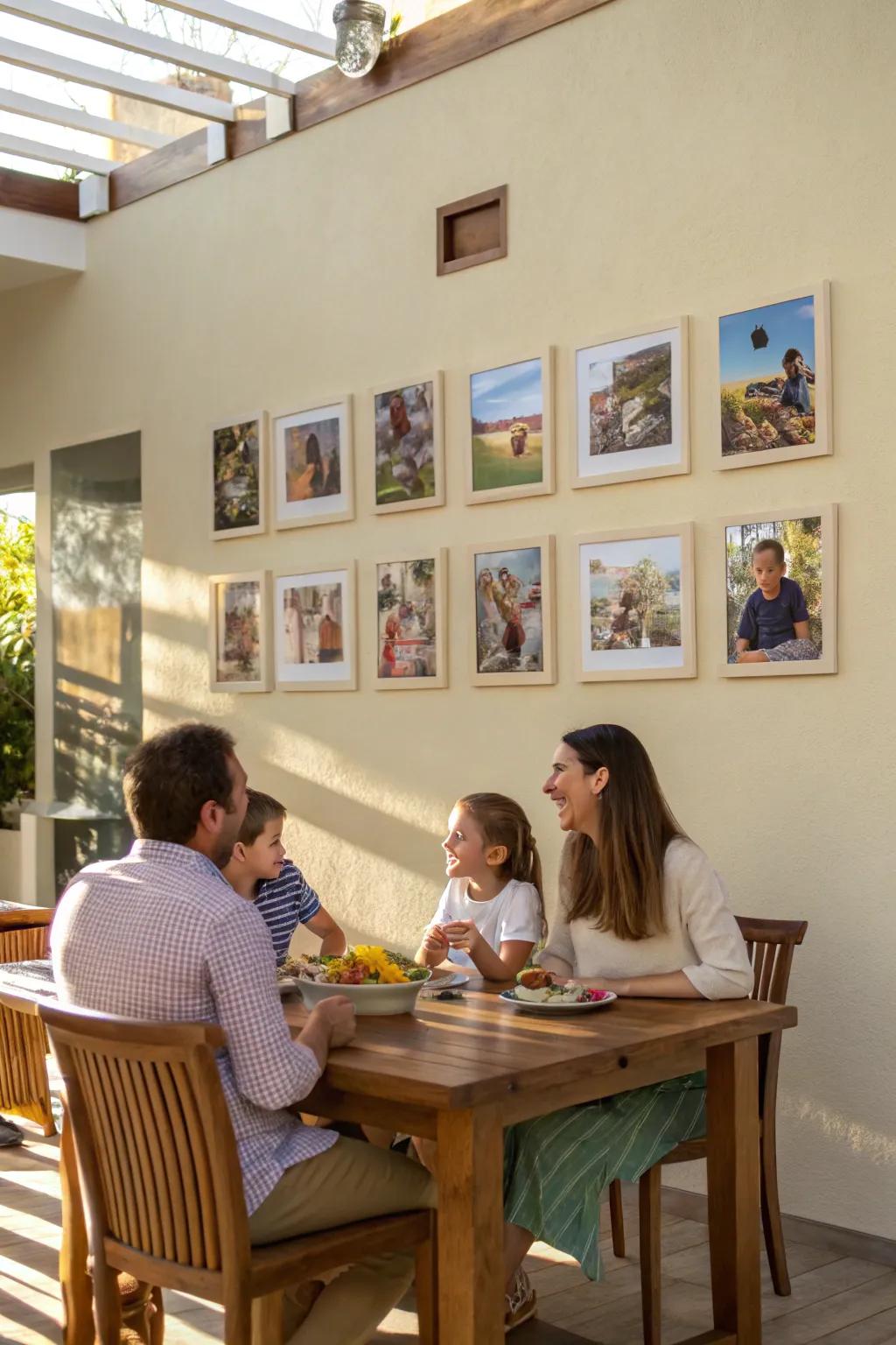 Visibility enhanced through backdrops.