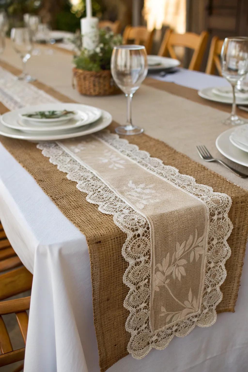 A rough fabric and delicate netting path intertwines all the farm elements.