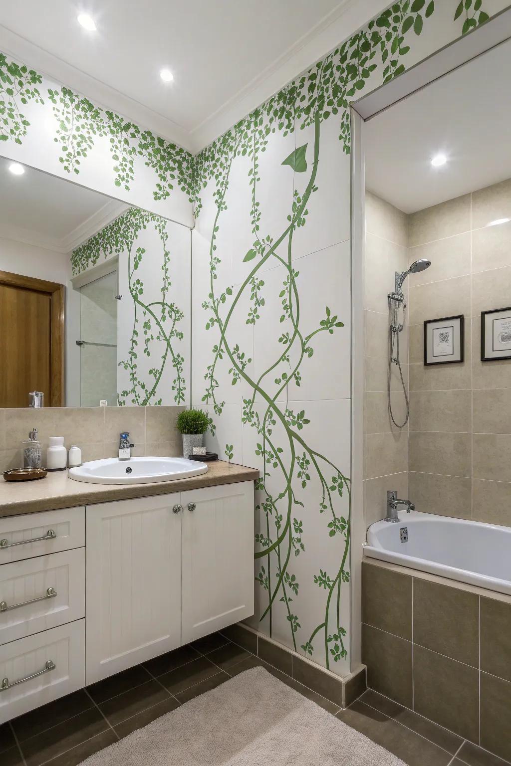 Stencils provide a creative touch.