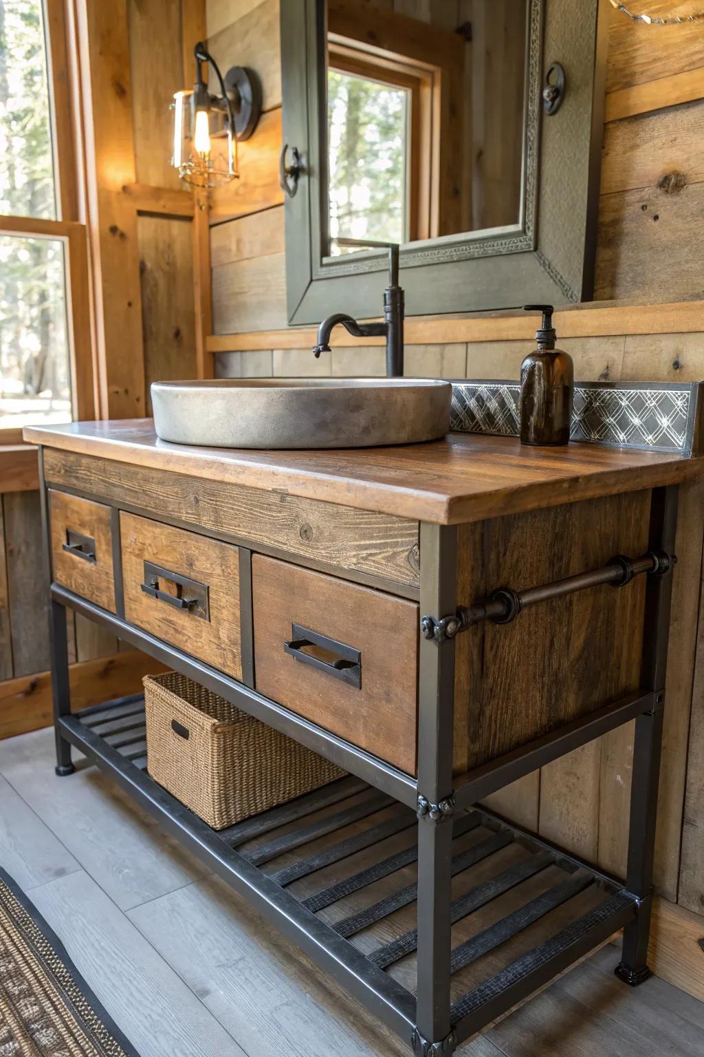 Mixing materials enriches depth and visual appeal.