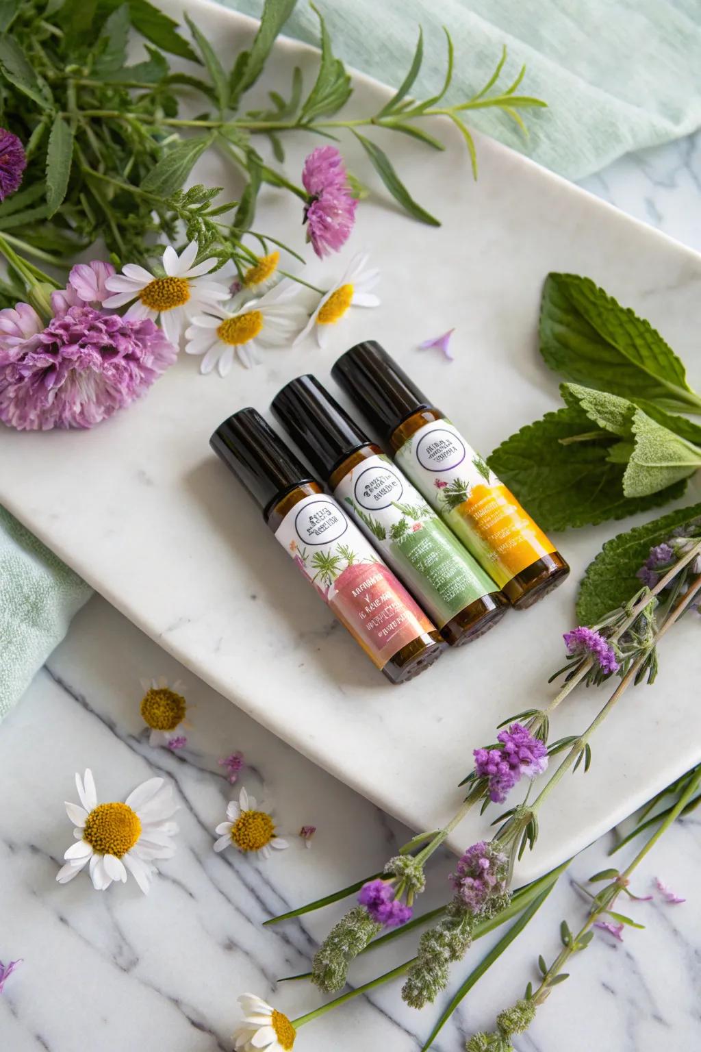 Experience tranquility and balance with these portable aroma oils.
