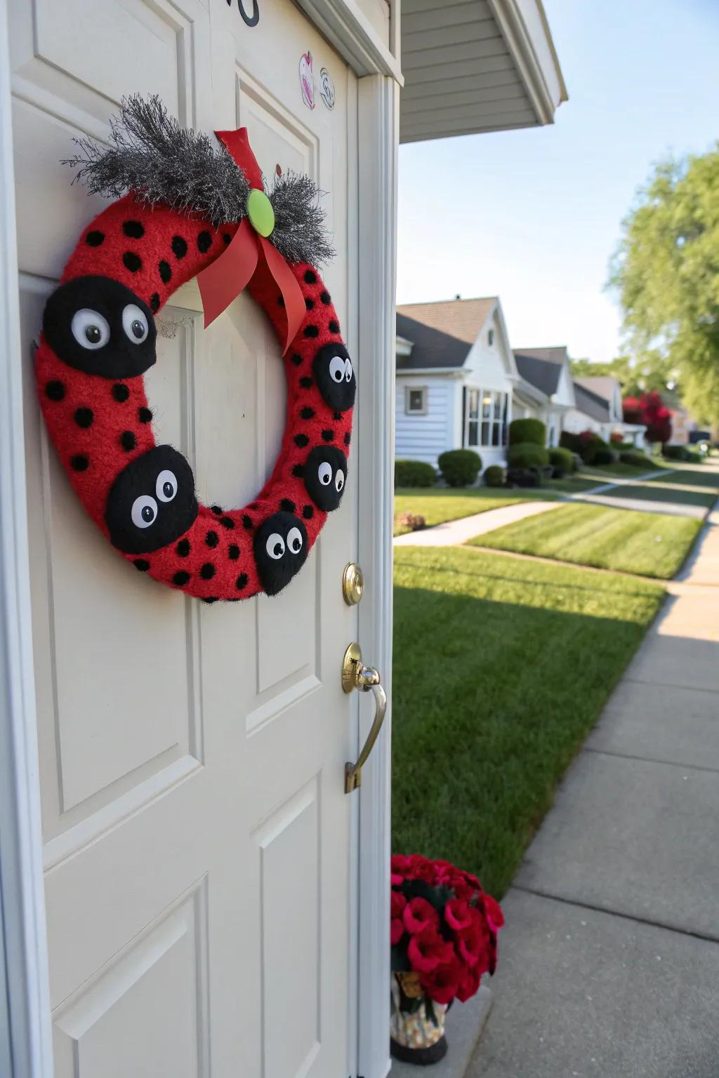 Whimsical affection insect adornment for a delightful element.