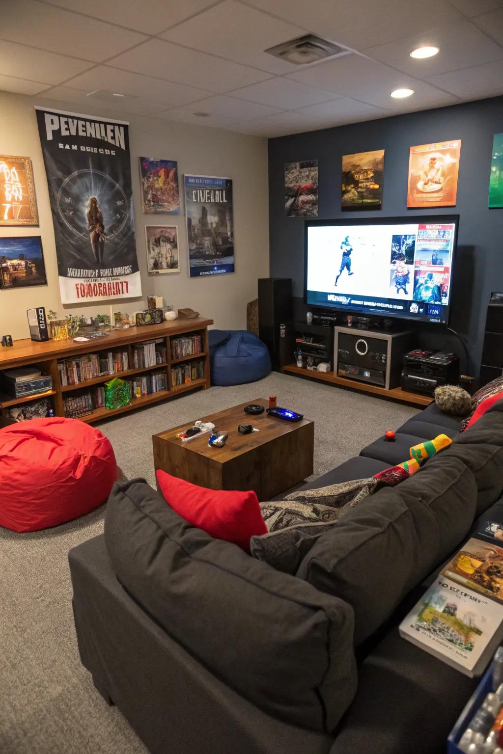 A large TV is a must for entertainment lovers.