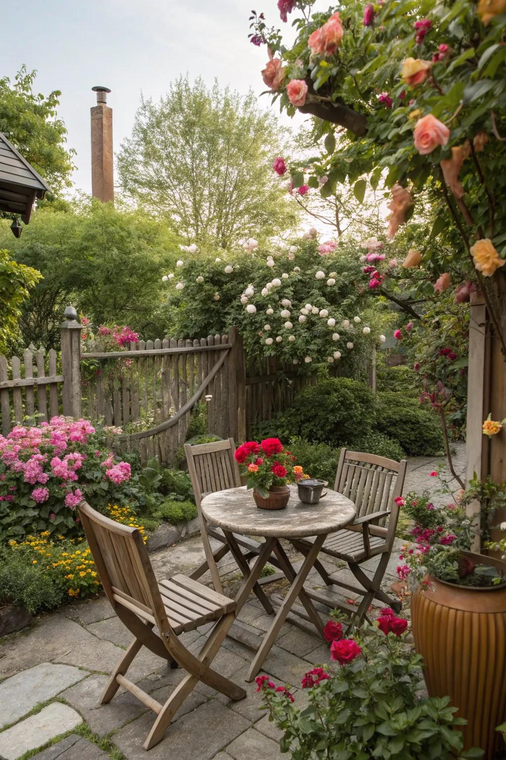 An inviting patio area, perfect for relaxation.