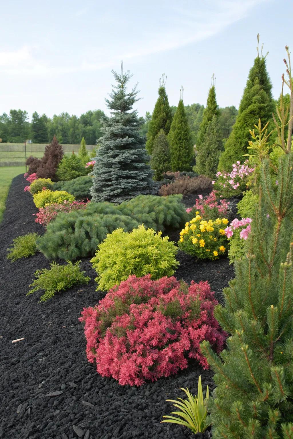 Diverse plants keep your yard lively all year.