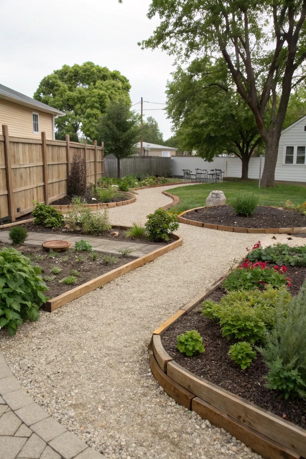 Terrestrial covers define distinct sectors in the courtyard.