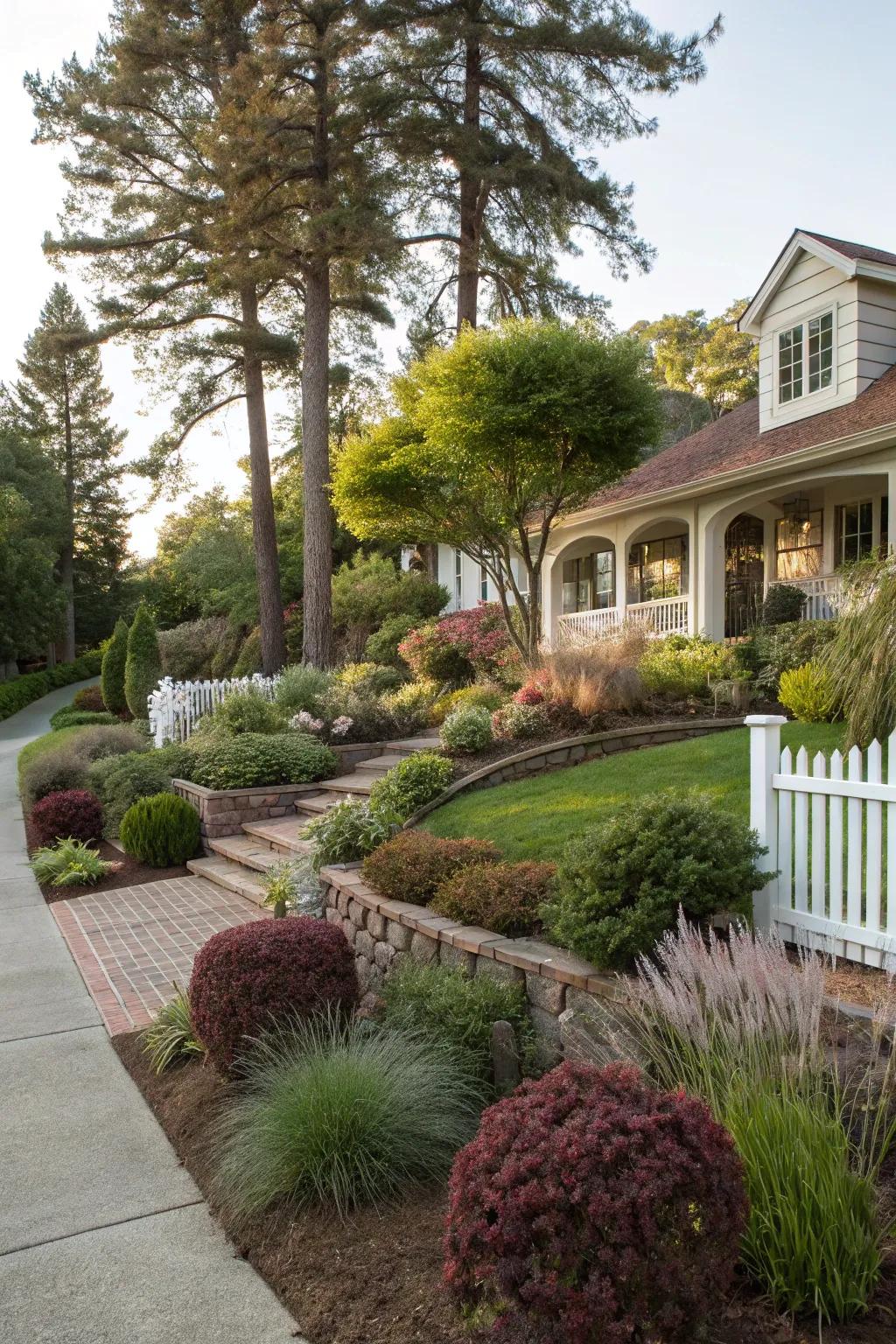 Layered planting gives your garden depth and abundance.
