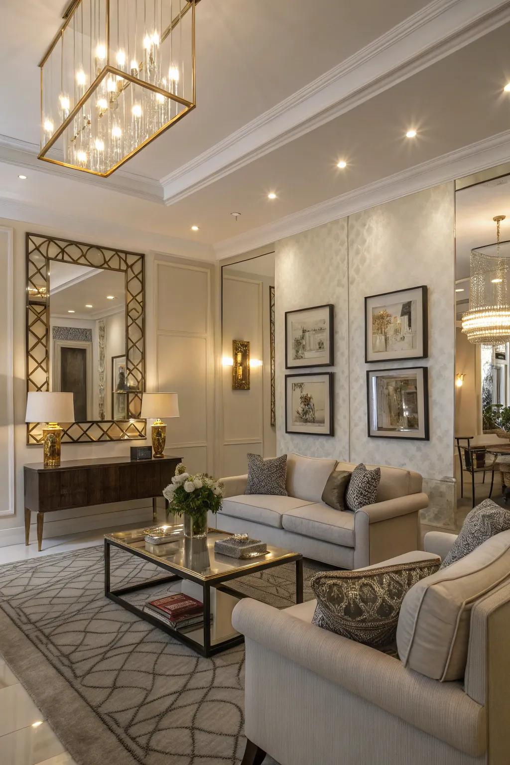 Combine reflectors with decor elements for a cohesive style.