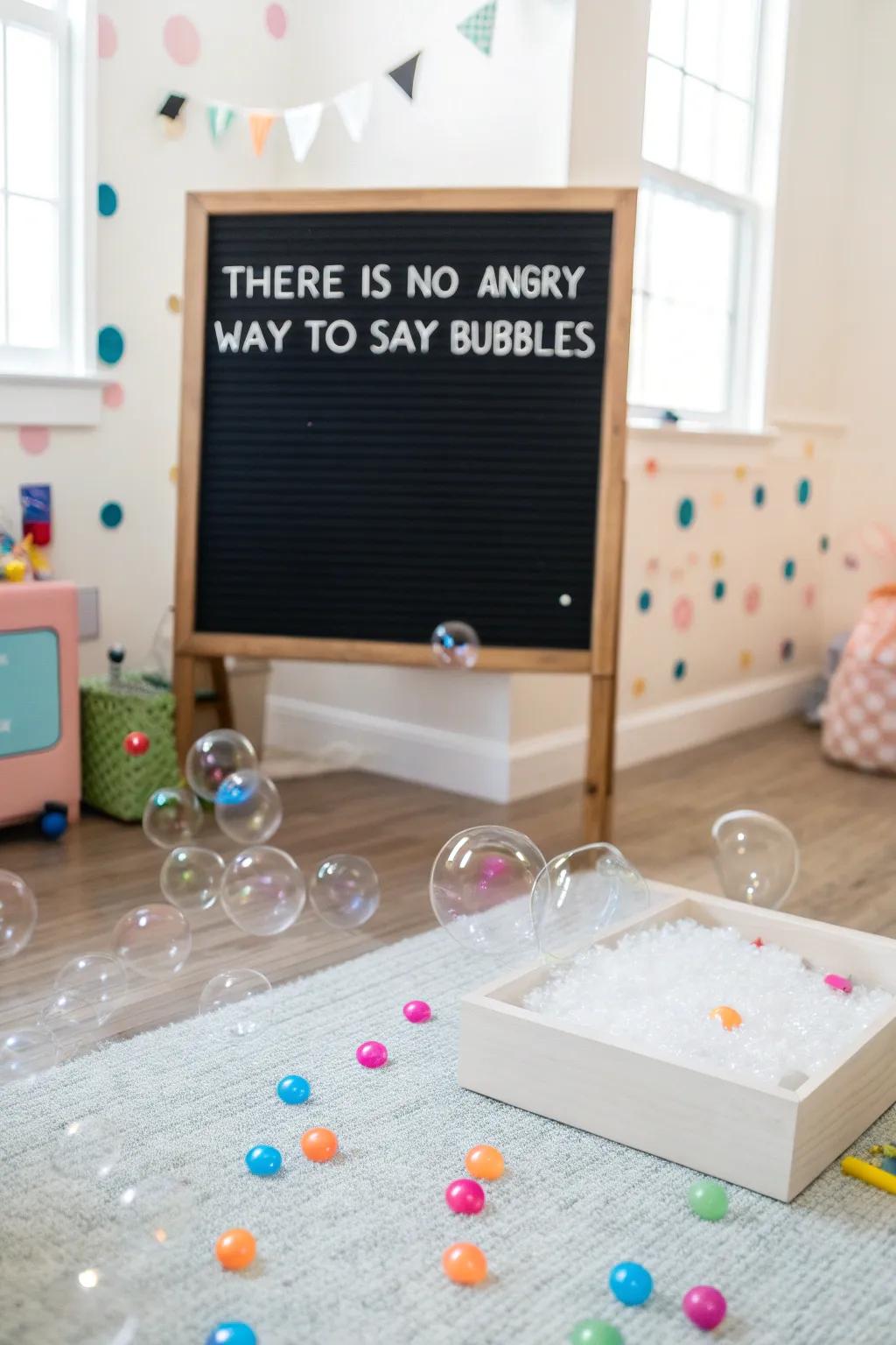 Bring joy into your home with this joyful saying.