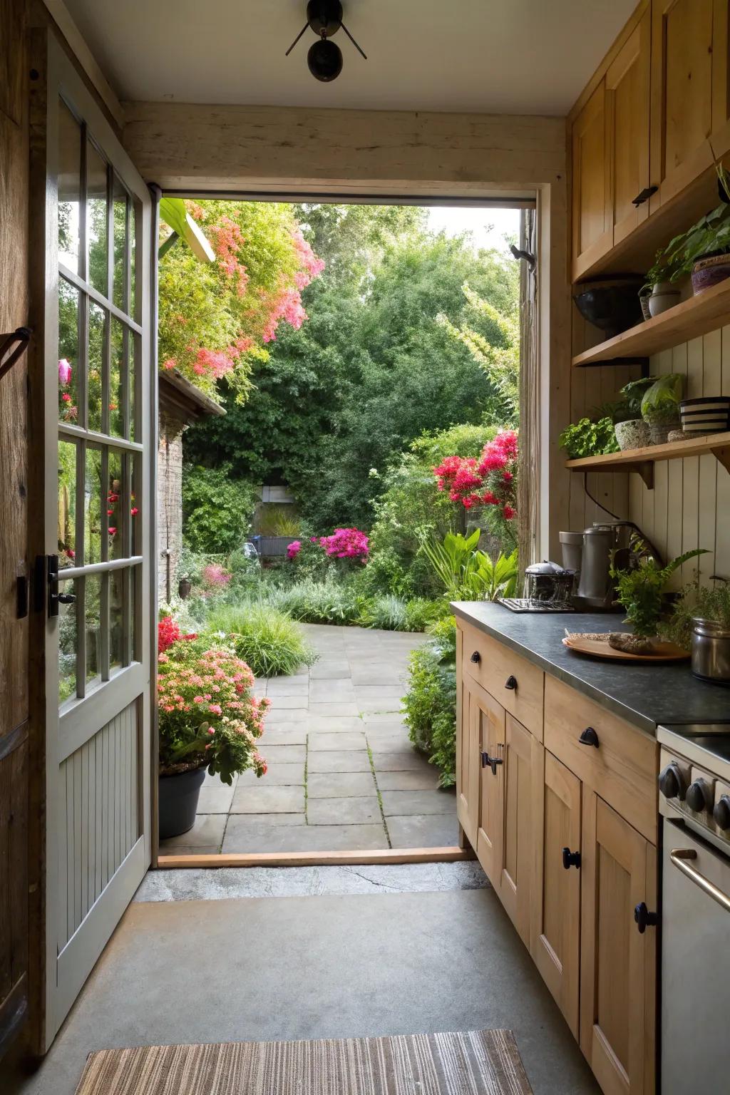 Seamlessly merge interior and exterior areas.
