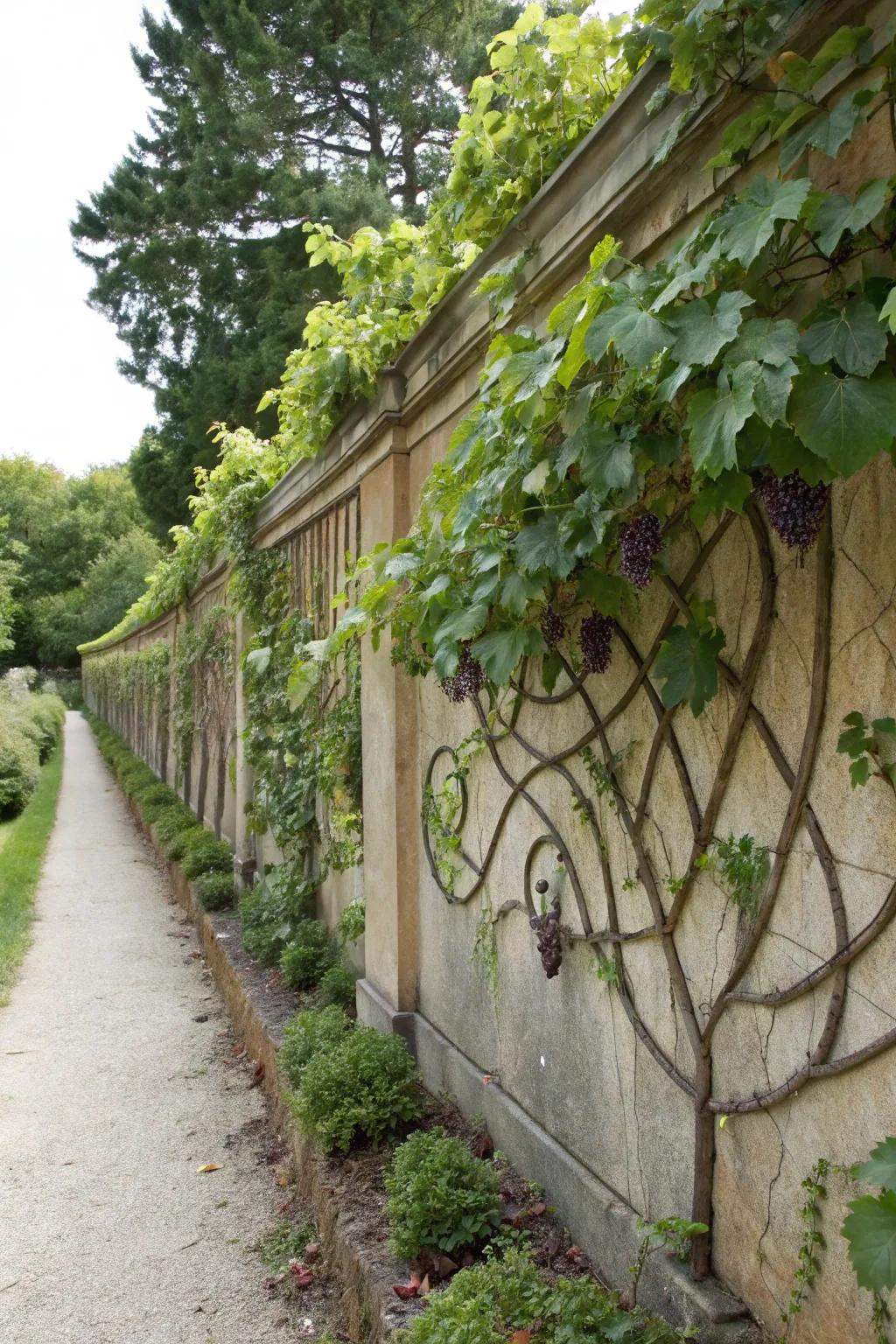 Artistic trellises are ideal for crafting artistic designs with your vines.