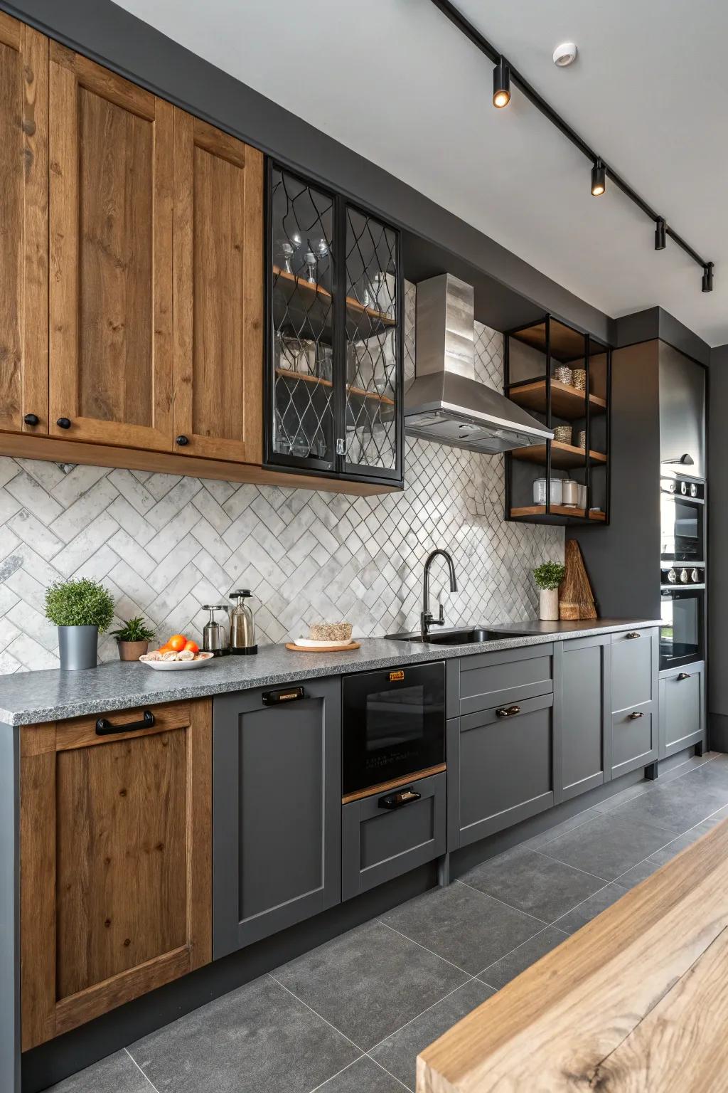 Blended elements infuse warmth and texture.