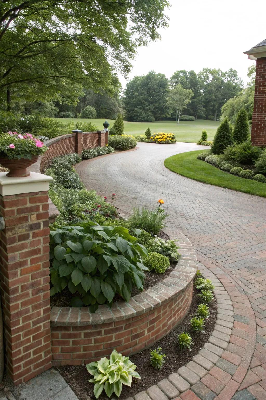 Block borders add definition and elegance.