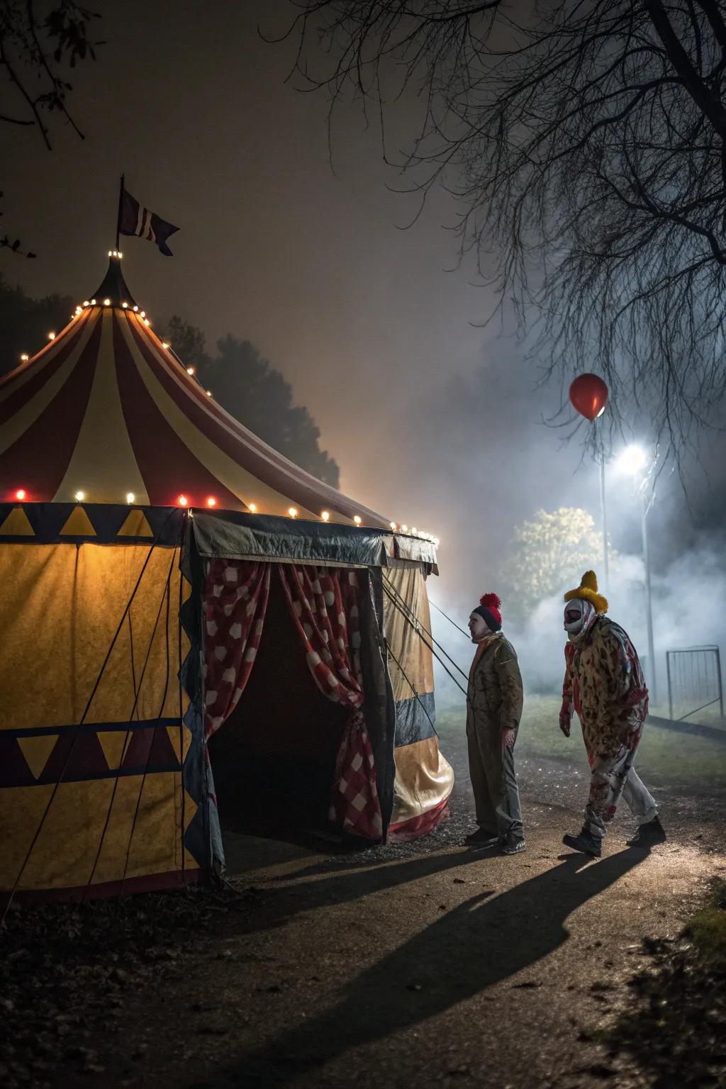 Step directly into a terrifying Spectacle of Nightmares within your own tent.