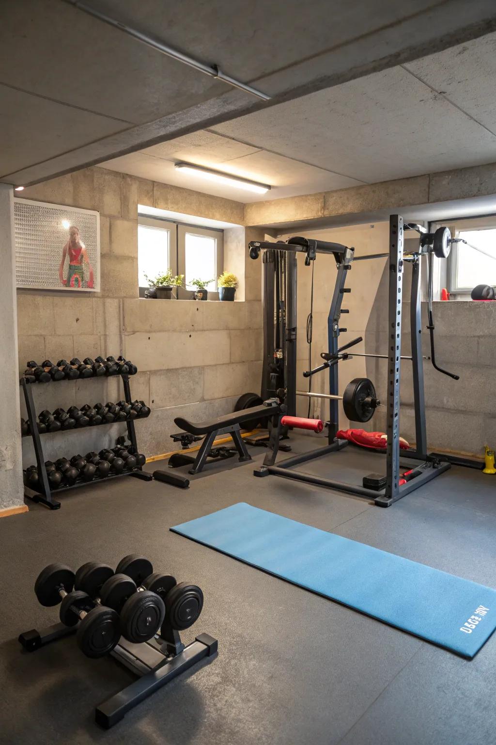 Design your own fitness zone with all the essentials for a home workout.