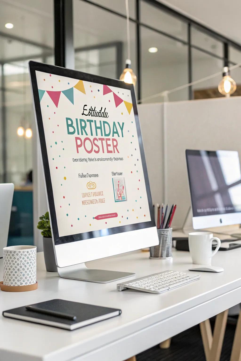 Editable templates deliver flexibility for personalized birthday posters.