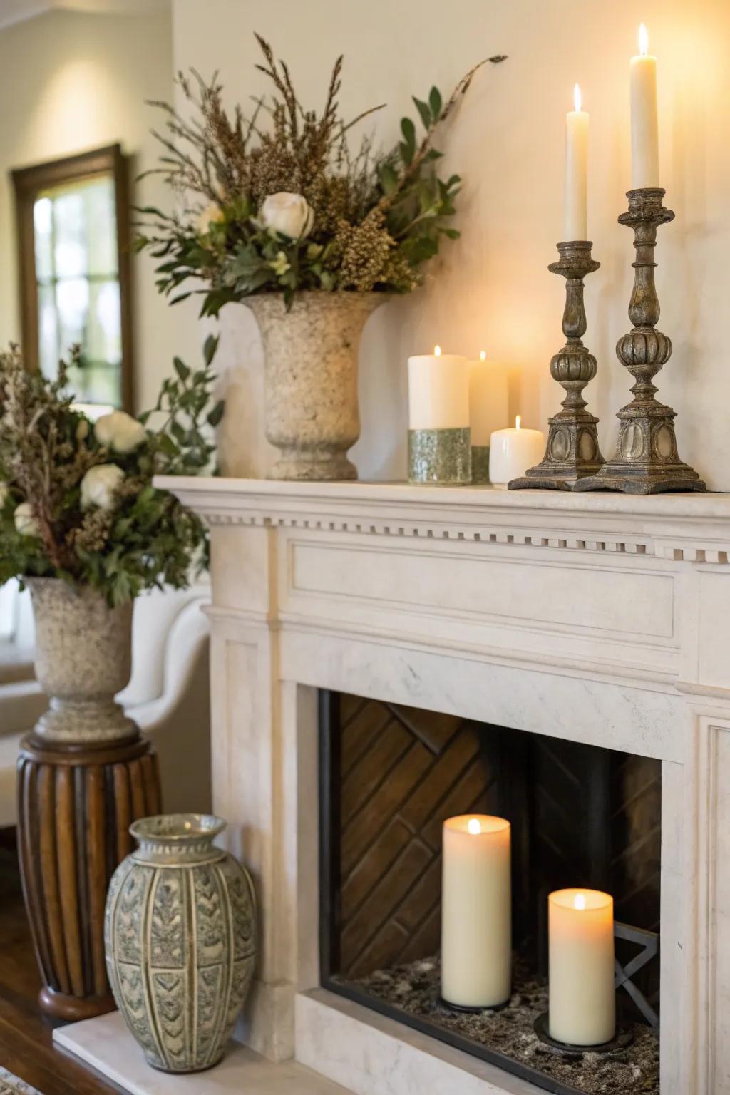 Symmetry delivers balance to your fireplace.