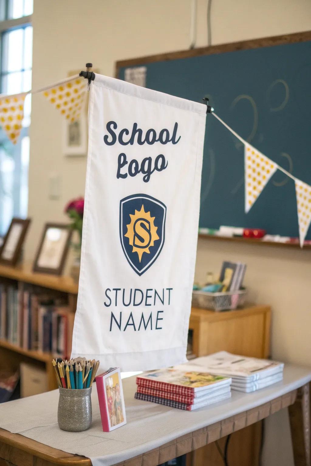 A personalized banner makes the event feel more meaningful.