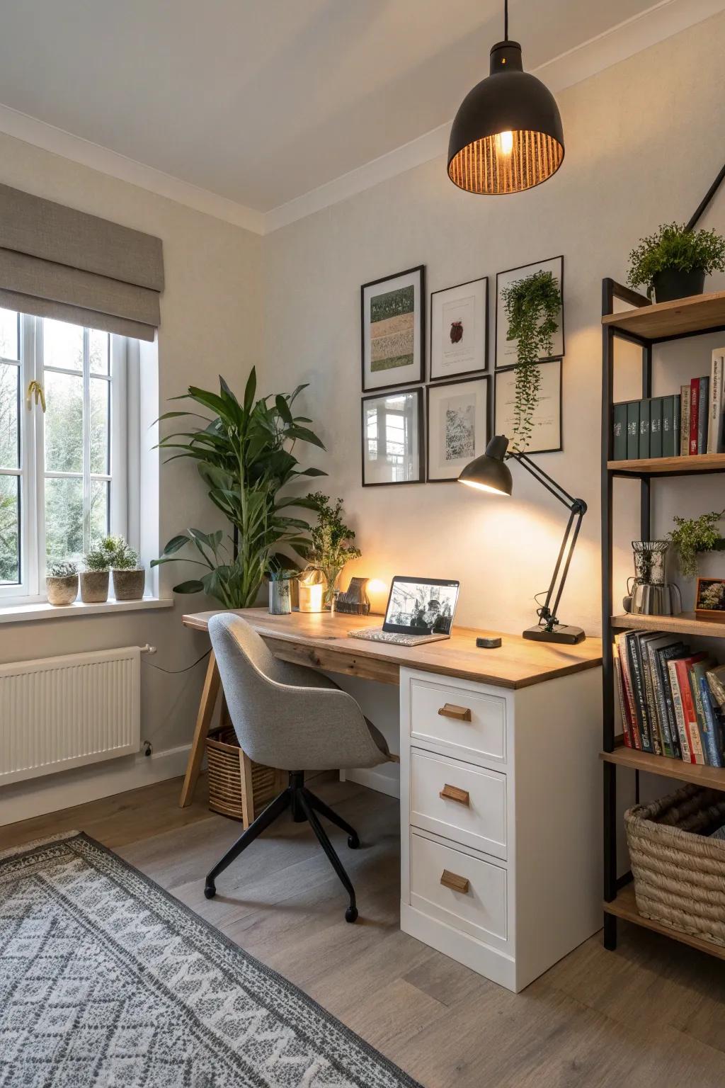 Define your area through deliberate light zoning.