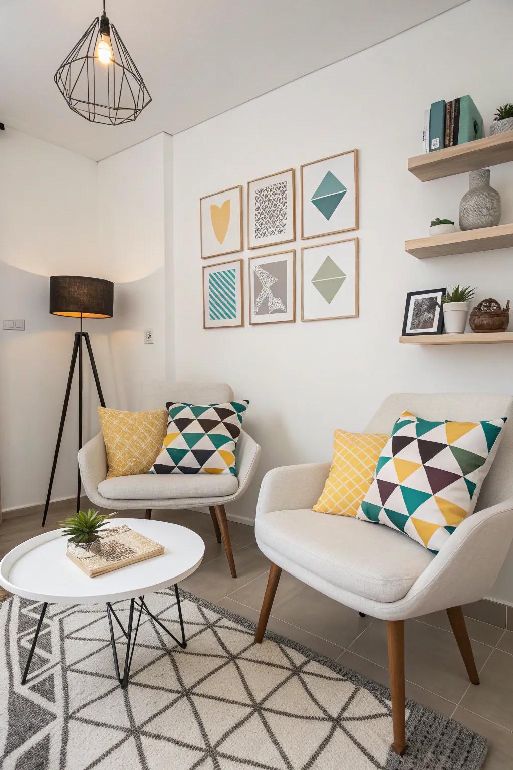 Modernize your area with polished and contemporary design components.