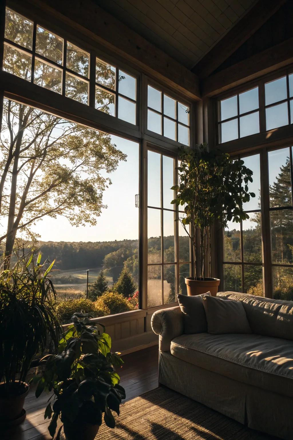 A room revitalized with added sunlight.