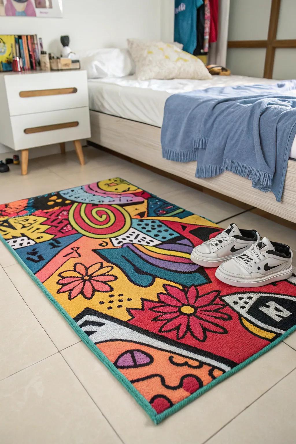 Floor coverings that bring streetwear patterns to your floor.