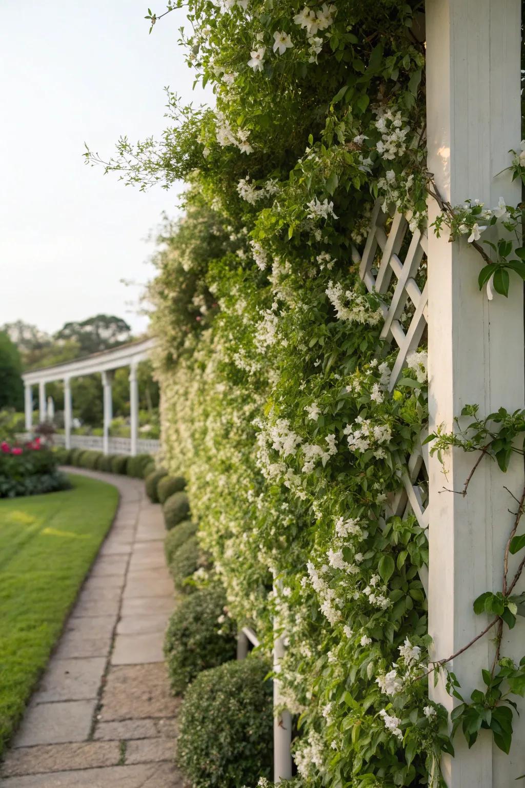 Achieve utmost density with profuse snow vine growth.