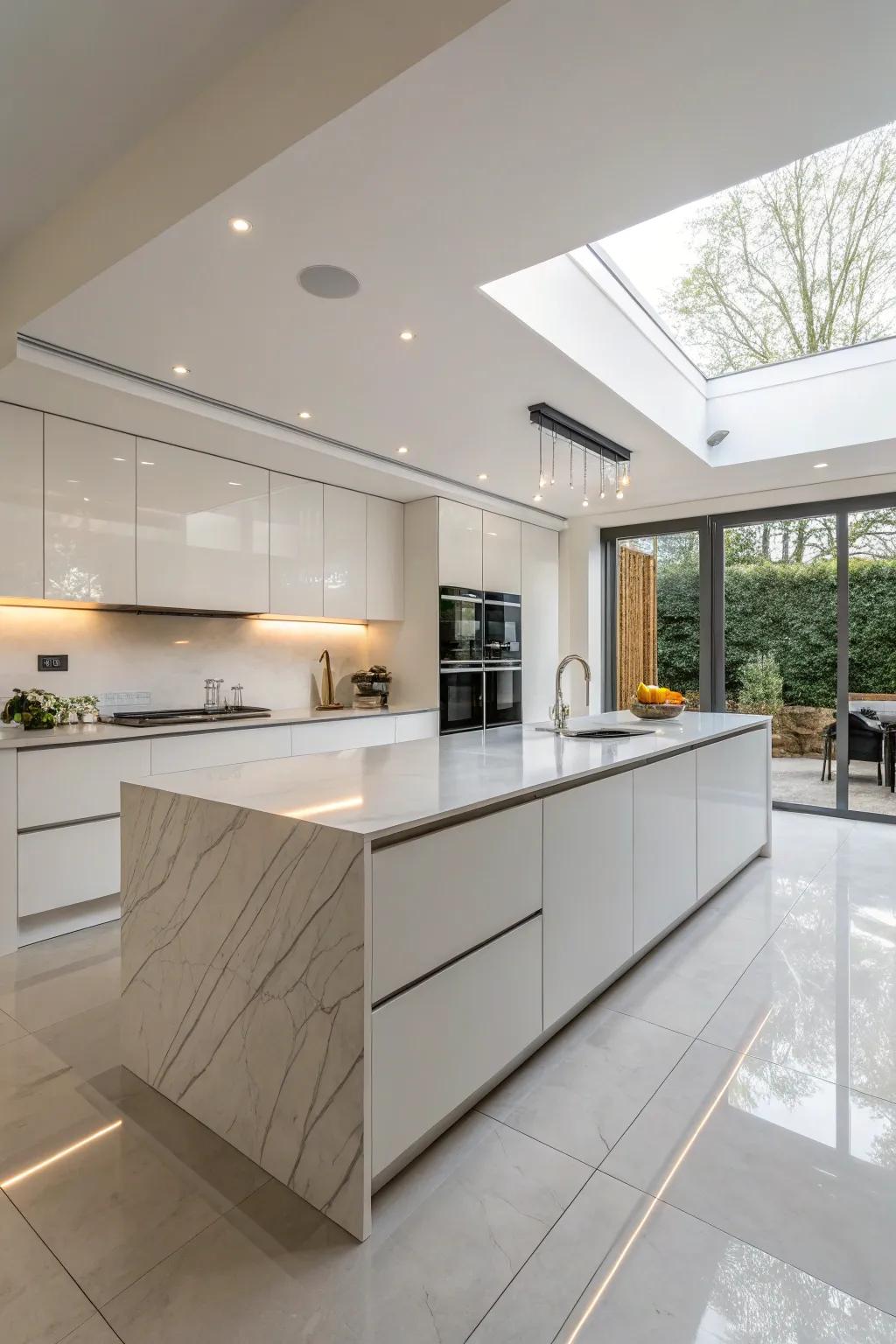 Porcelain countertops represent a cutting-edge selection for any kitchen.