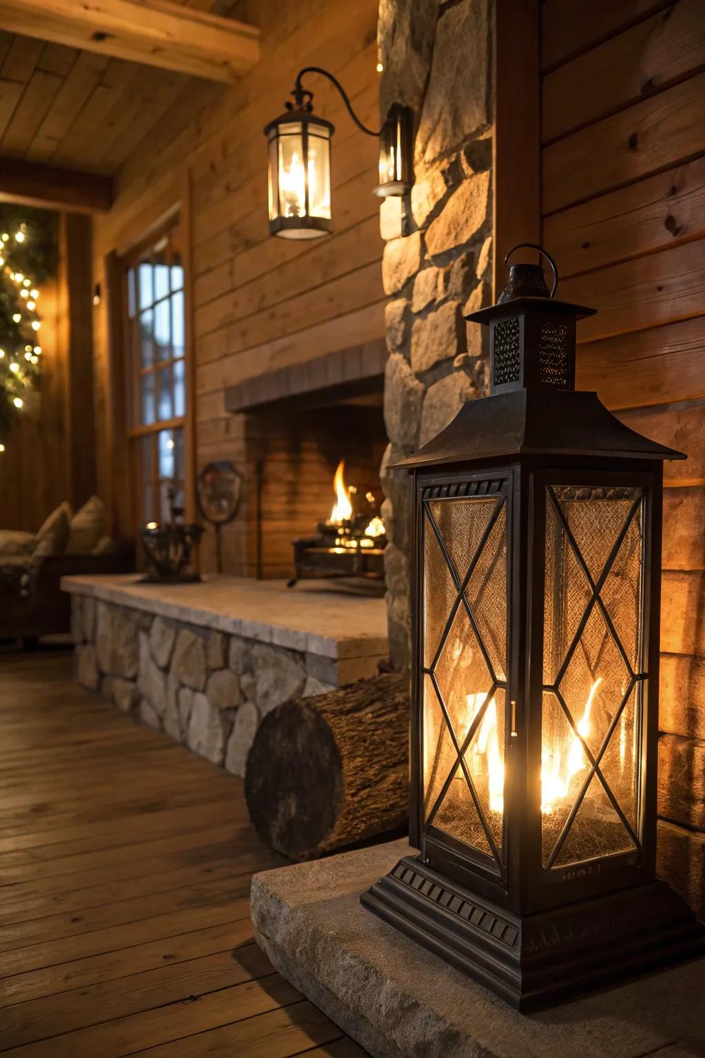 Create a bold statement with oversized lanterns.