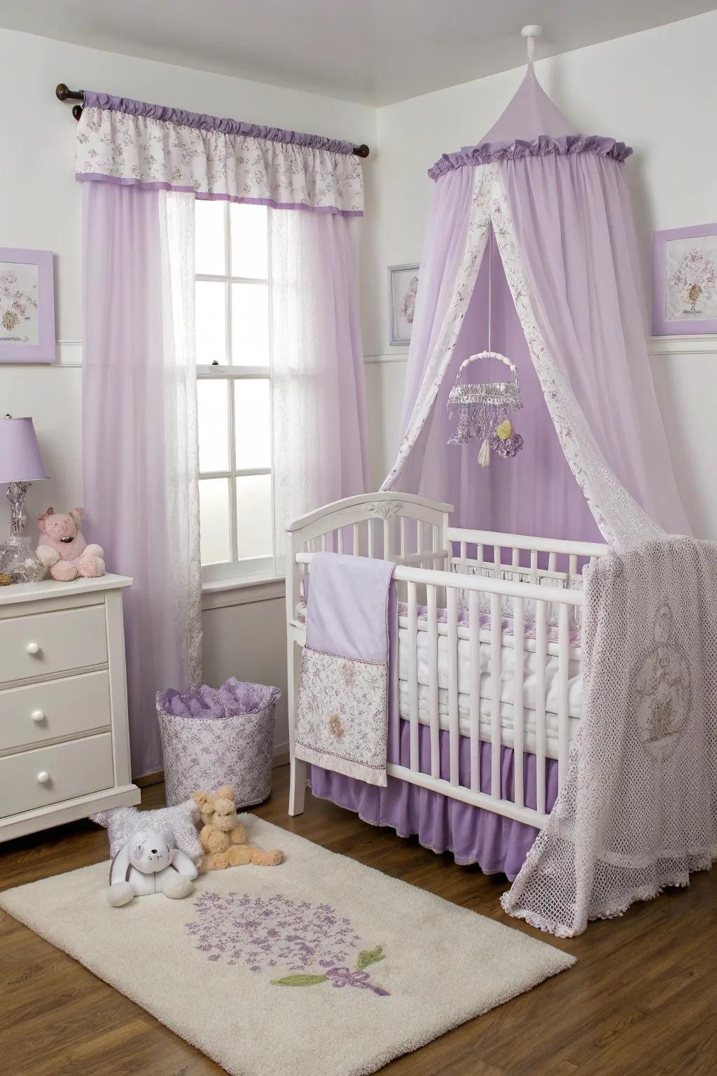 Coordinated textiles enhance the room's cohesion.