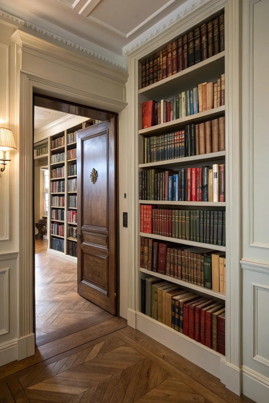 A hidden door that leads to a secret library—perfect for mystery lovers.