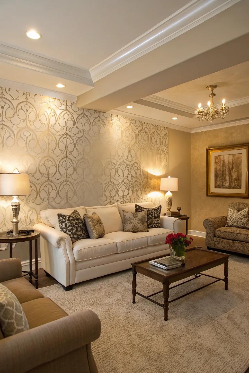 Deep texture enhances a simply designed interior.
