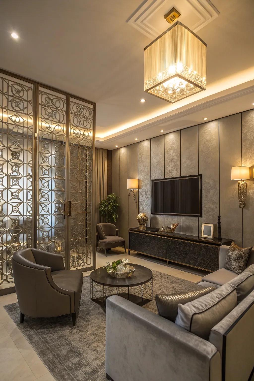 Alloy accents incorporate a hint of opulence.