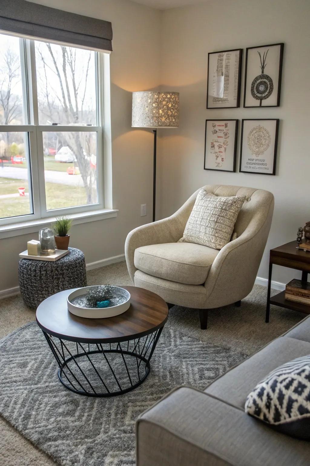 Functional aesthetics converge with flair through adaptable chairs.