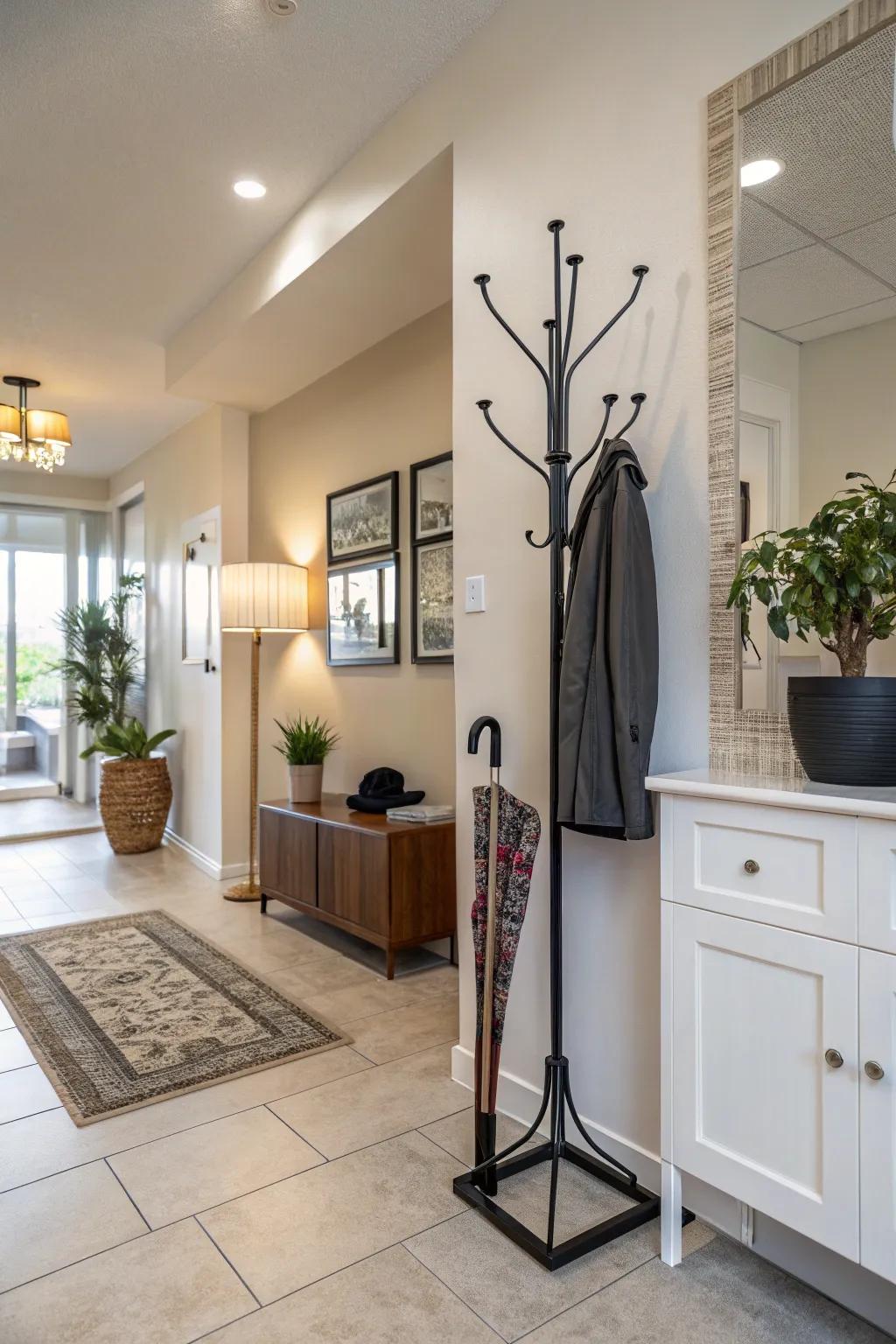 An entrance hall that merges functionality with style
