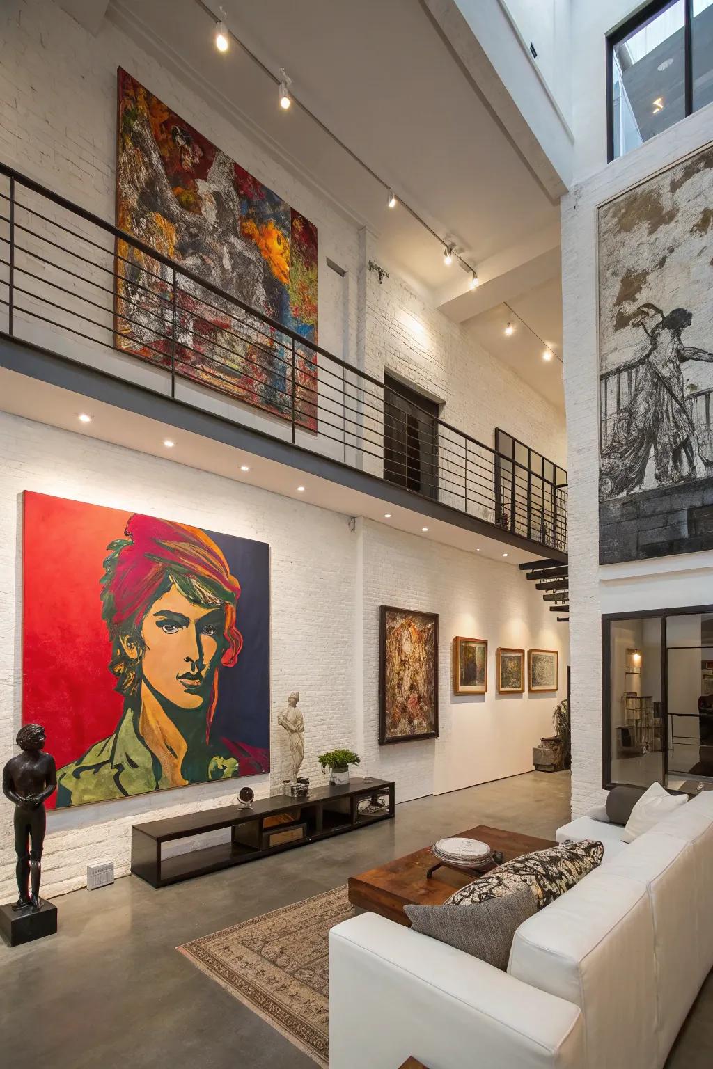 Striking art pieces making an impressive statement.