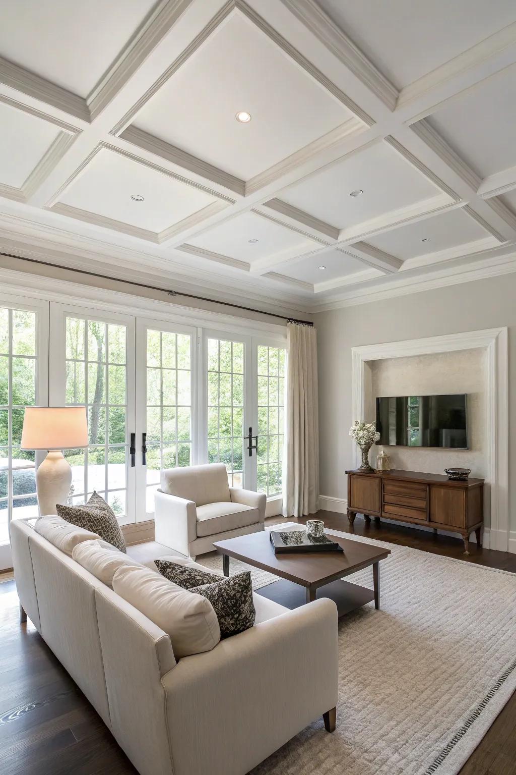 Understated layout imparts serenity and simplicity.