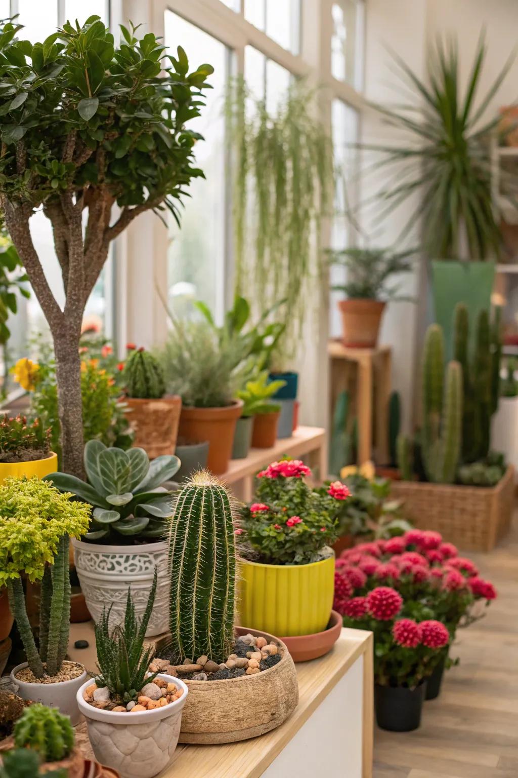 Succulents add a hint of greenery and life to any space.