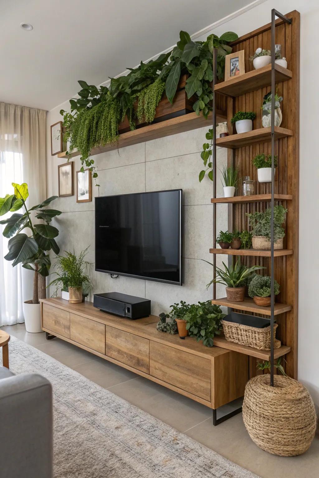 Natural components introduce vitality and warmth to your area.