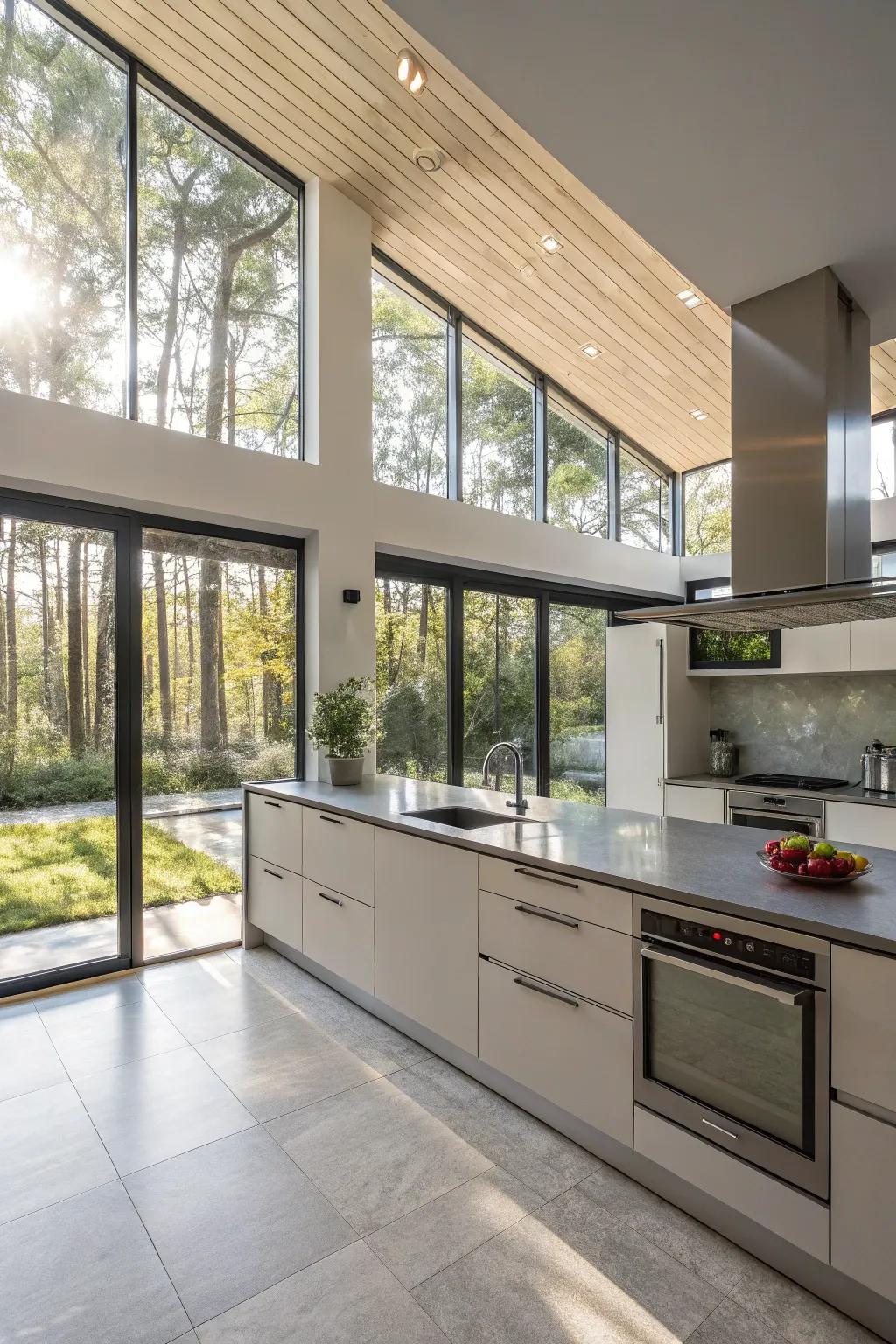 Brighten your kitchen with beautiful natural lighting.