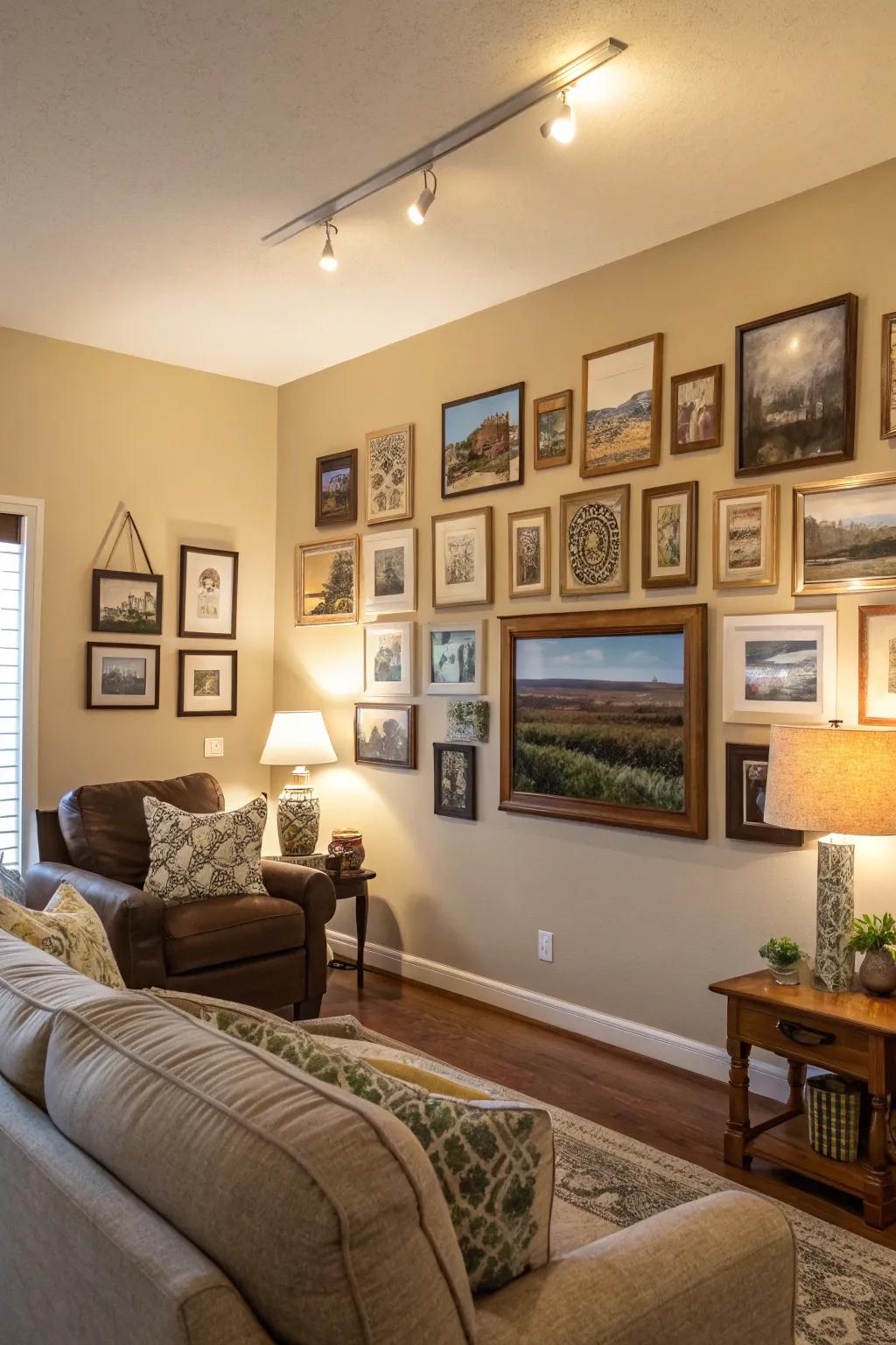 A feature wall enriches the character and tells your unique narrative.