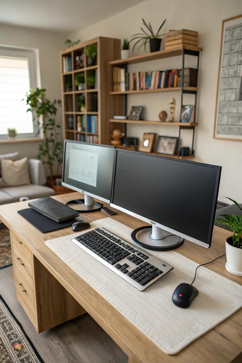 Work better with a dual-monitor setup.
