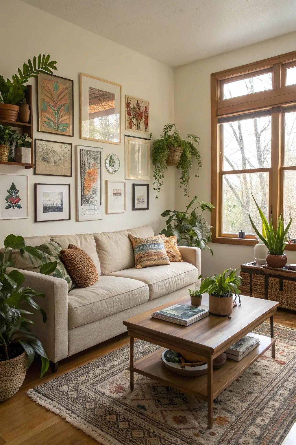 Decorative accents enrich character and warmth.