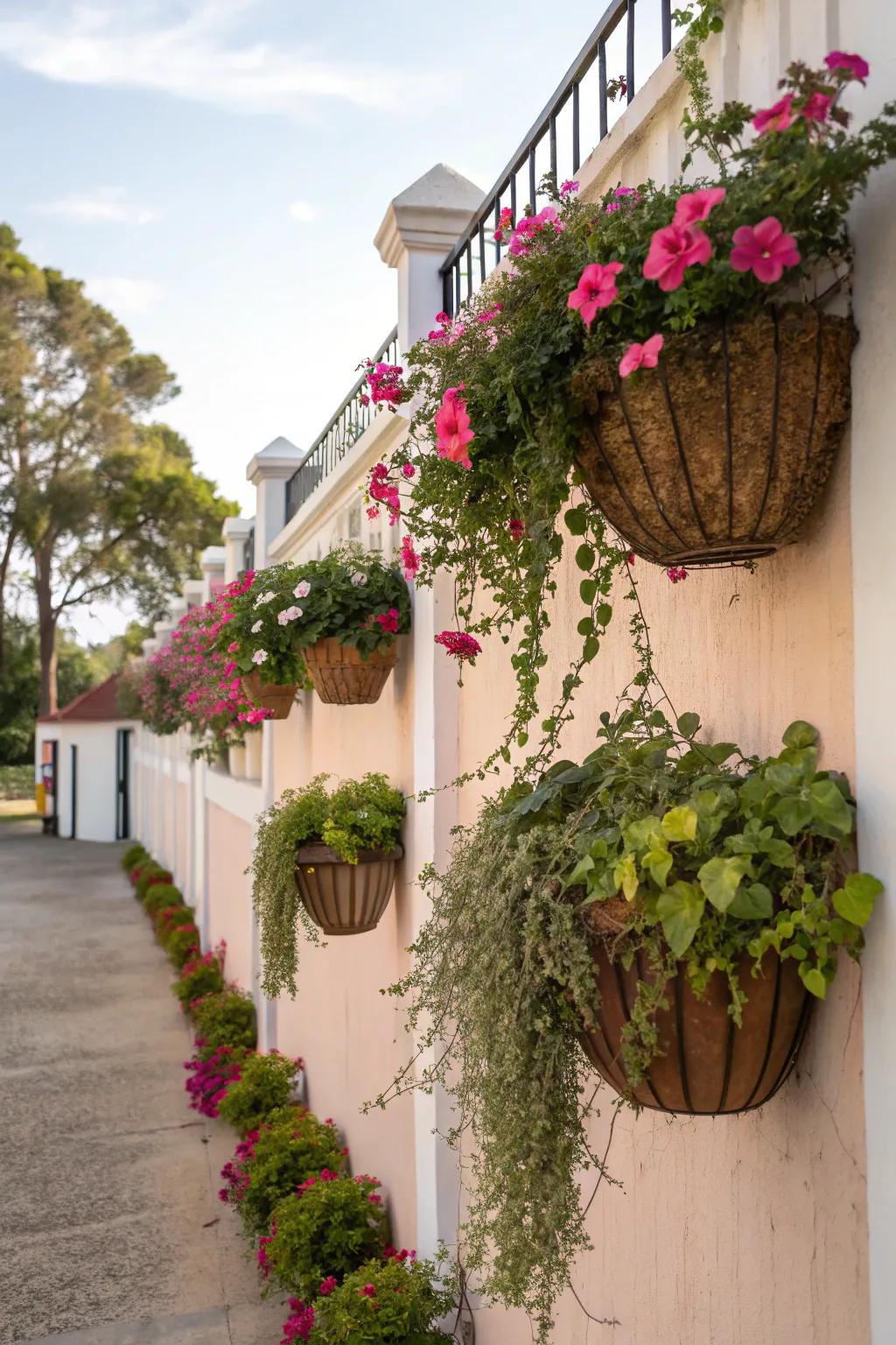 Refine your ambiance with adaptable suspended baskets.