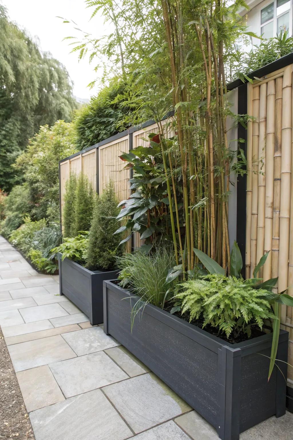 Merge privacy and aesthetic through box screens.