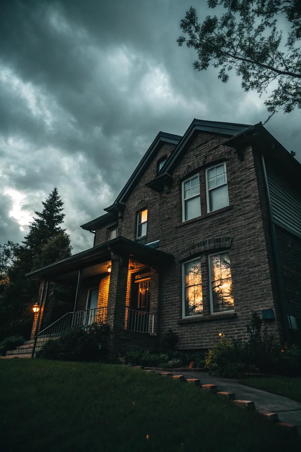 Dark colors create an atmospheric and refined ambiance.